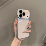 Fashion Crystal Large Window Glitter Gradient Case for iPhone