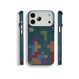 Alloy Lens Matte Carbon Fiber Texture Case for iPhone