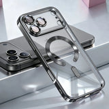 Luxury Transparent Electroplating Soft Case for iPhoneCover