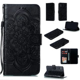 Luxury Leather Wallet Flip Stand Case For Samsung