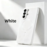 Matte Metallic Paint Magnetic Soft Case For Samsung