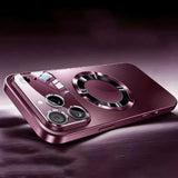Luxury Glass Magnetic Shockproof Case For iPhone