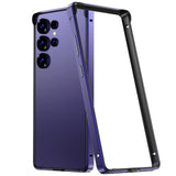 Hybrid Silicone Frame Aluminum Metal Case for Samsung