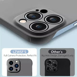Frameless Slim Matte Hard Case For iPhone