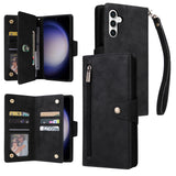 Wallet Multi-card Zipper Leather Case for Samsung