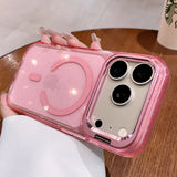 Bling Glitter Stand Holder Clear Case For iPhone