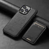 Magnetic Card Slot Leather Wallet Cases For iPhone