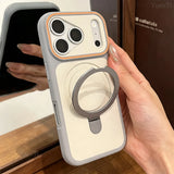 Built-in Magnetic Ring Kickstand Case For iPhone