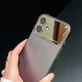 Luxury Mirror Glass Large Window Case for iPhone