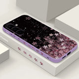 Luxury Sakura Lanyard Case For Samsung