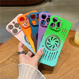Luxurious Gradient Hollow-out Cooling Magnetic Case for iPhone