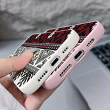 Vintage Totem Shockproof Leather Case For iPhone