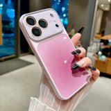 Fashion Large Window Glitter Color Contrast Case for iPhone