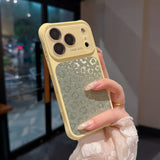 Leopard Glitter Colorful Large Window Case for iPhone