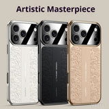 Luxurious Leather Electroplated Soft TPU Case For iPhone