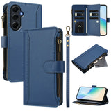 9-Card Flip Leather Zipper Wallet Case For Samsung