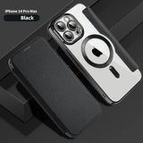 Electroplated Flip Leather Case for iPhone