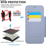 RFID 3D Flower Leather Flip Wallet Case For iPhone