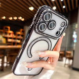 Luxury Glitter Diamond Magnetic Shockproof Case For iPhone