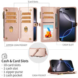 Flip Wallet Style with Multiple Card Slots Leather Case For Samsung