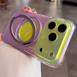 Luxury Magnetic Stand Dopamine Aurora Case for iPhone