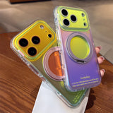 Luxury Magnetic Stand Dopamine Aurora Case for iPhone