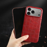 Premium Crocodile Leather Case For iPhone