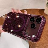 Bling Glitter Stand Holder Clear Case For iPhone