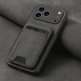 Luxury Synthetic Leather Card Bag Holder Case for iPhone