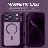 Luxury Magnetic Translucent Matte Case for iPhone