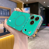 Luxury Plating Tempered Glass Case For iPhone