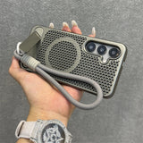 Magsafe Magnetic Lanyard Strap Honeycomb Cooling Case for Samsung