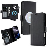 2 in 1 Cards Slot Leather Flip Wallet Case For iPhone