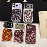 Large Window Leopard Print Shockproof Case For iPhone