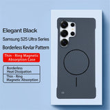 Ultra Thin Carbon Fiber Magnetic Frameless Case for Samsung