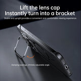 Solid Metal Lens Holder Frameless Magnetic Case For iPhone