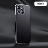 Luxury Plating Genuine Cowhide Leather Case for iPhone