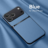 Armor Leather Pattern Case For iPhone