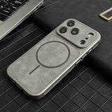 Dissipate Heat Bumper Magnetic Leather Case for iPhone