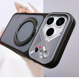 Luxury Matte Soft Frame Bracket Holder Case For iPhone