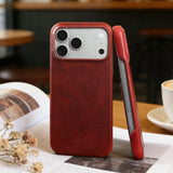 Genuine Leather Aesthetic Vintage Case for iPhone