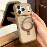 Built-in Magnetic Ring Kickstand Case For iPhone