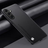 Leather Shockproof Hard Bumper Case For Samsung