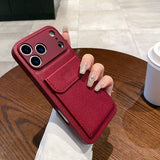 Card Slot Wallet Bracket Case For iPhone