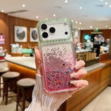 Gradient Quicksand Soft TPU+Hard Bumper Case For iPhone