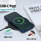 Wireless Charger For iPhone Induction Fast Charging Pad Dock Station For Samsung  Xiaomi Huawei