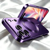 Luxury Plating Matte Magnetic Case For iPhone