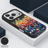 Colorful Stars Print Silicone Case For iPhone