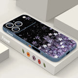 Cherry Blossom Wrist Strap Soft Case For iPhone
