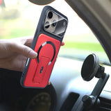 Folding Stand Magnetic Phone Case For iPhone